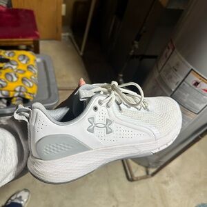 Under Armour White and Gray Sneakers